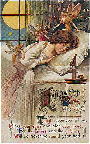 Vintage Halloween card no. 209, Early 1900s — vintage postcard