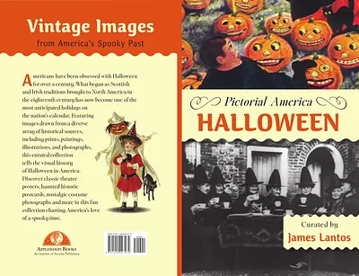 Pictorial America: Halloween, by James Lantos — the book's back and front cover
