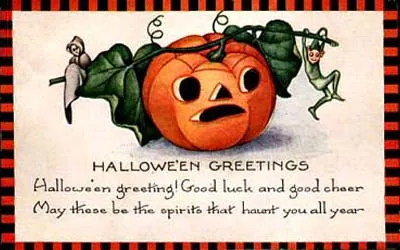 Vintage Halloween card no. 365