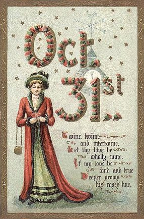 Vintage Halloween card no. 127, Early 1900s — vintage postcard