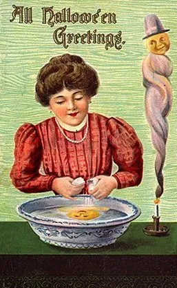 Vintage Halloween card no. 128