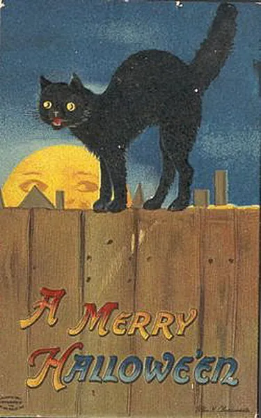 Vintage Halloween card no. 302