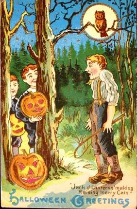 Vintage Halloween card no. 308