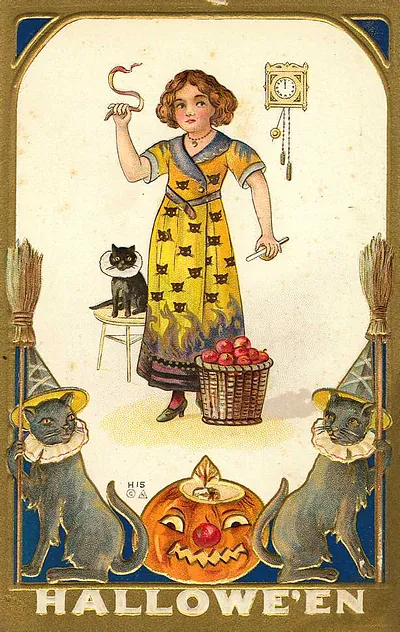 Vintage Halloween card no. 141