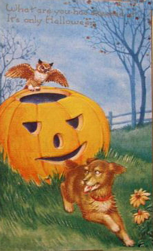 Vintage Halloween card no. 392, Early 1900s — vintage postcard