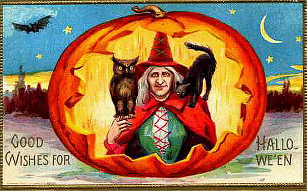 Vintage Halloween card no. 248, Early 1900s — vintage postcard