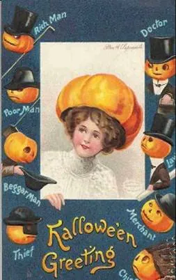 Vintage Halloween card no. 424