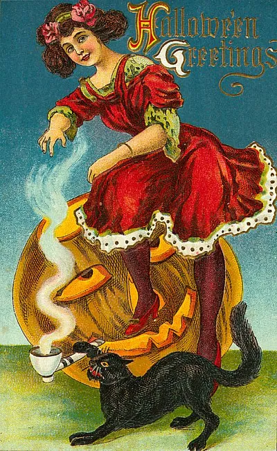 Vintage Halloween card no. 117