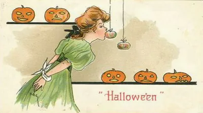 Vintage Halloween card no. 417