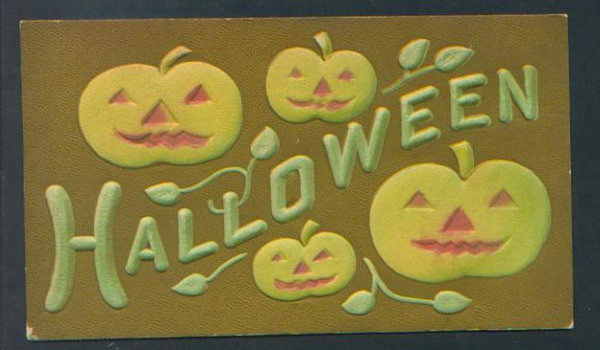 Vintage Halloween card no. 191, Early 1900s — vintage postcard