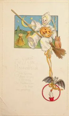 Vintage Halloween card no. 414