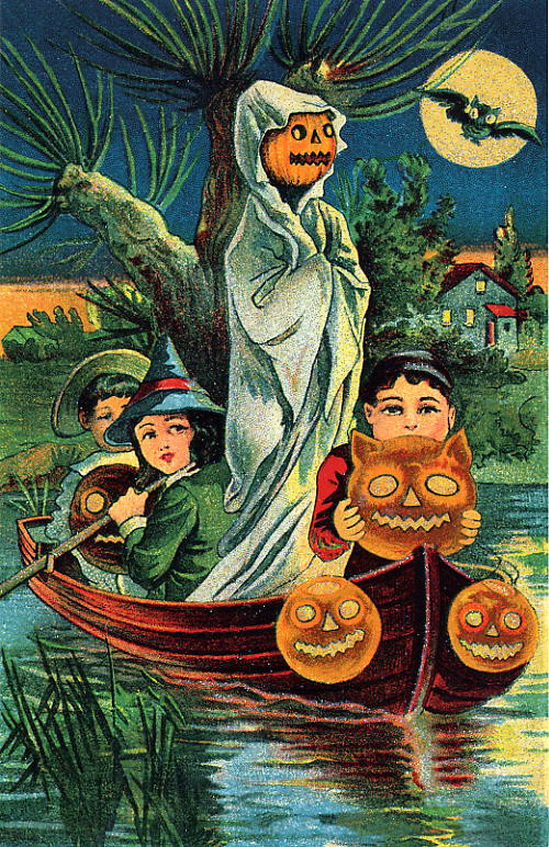 Vintage Halloween card no. 359, Early 1900s — vintage postcard