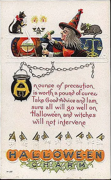 Vintage Halloween card no. 274