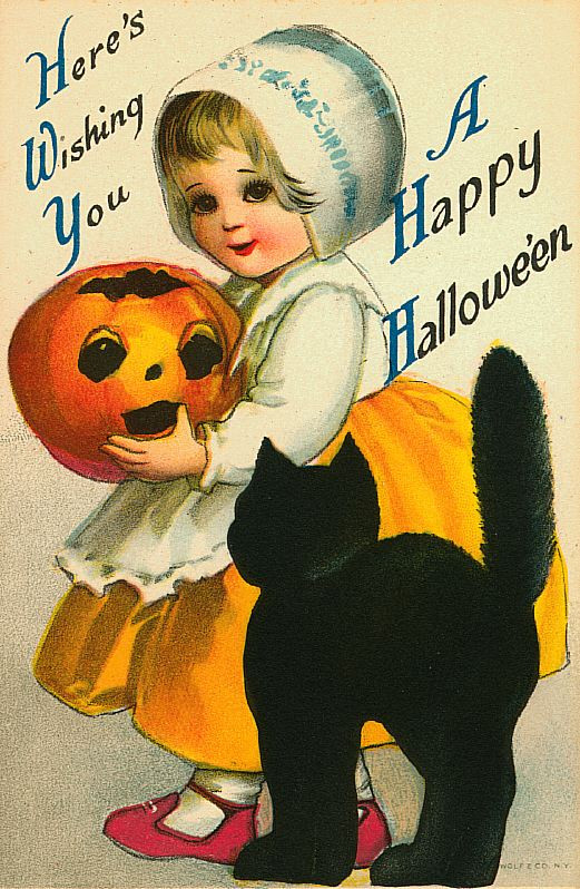 Vintage Halloween card no. 87, Early 1900s — vintage postcard