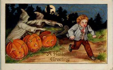 Vintage Halloween card no. 378