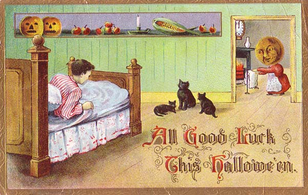 Vintage Halloween card no. 339, Early 1900s — vintage postcard