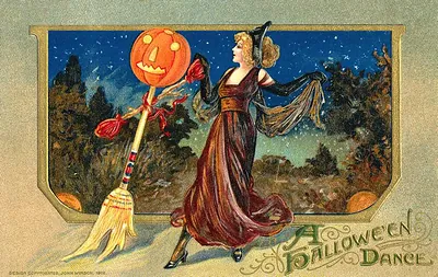 Vintage Halloween card no. 119