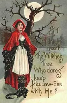 Vintage Halloween card no. 160