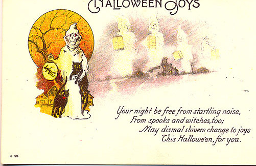 Vintage Halloween card no. 334, Early 1900s — vintage postcard