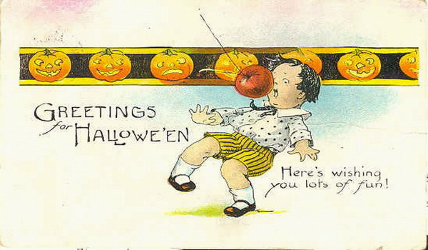 Vintage Halloween card no. 174, Early 1900s — vintage postcard