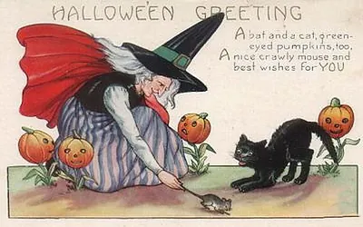 Vintage Halloween card no. 224