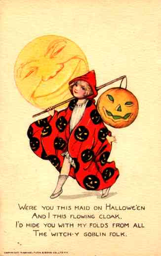 Vintage Halloween card no. 351, Early 1900s — vintage postcard