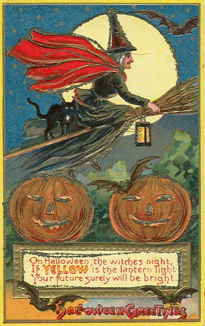 Vintage Halloween card no. 164, Early 1900s — vintage postcard