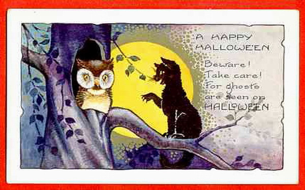 Vintage Halloween card no. 291, Early 1900s — vintage postcard