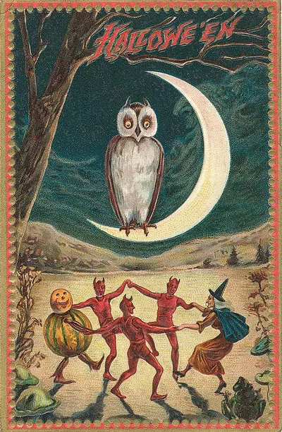 Vintage Halloween card no. 106
