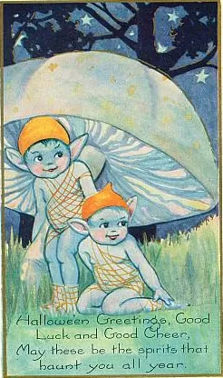 Vintage Halloween card no. 372