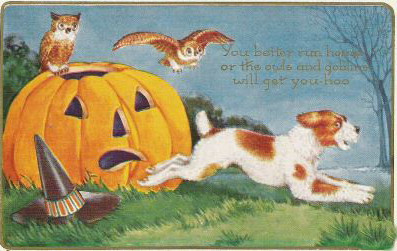 Vintage Halloween card no. 405, Early 1900s — vintage postcard