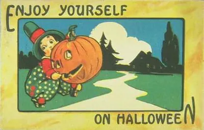 Vintage Halloween card no. 363
