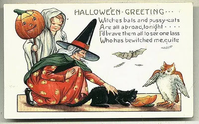 Vintage Halloween card no. 238