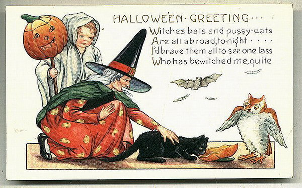 Vintage Halloween card no. 238, Early 1900s — vintage postcard