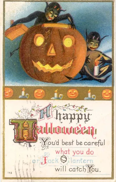 Vintage Halloween card no. 313