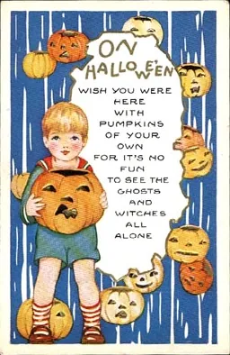 Vintage Halloween card no. 322