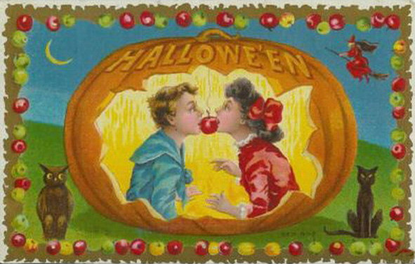 Vintage Halloween card no. 387, Early 1900s — vintage postcard