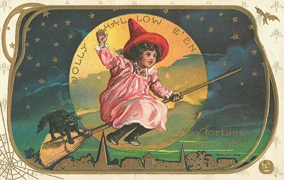 Vintage Halloween card no. 152