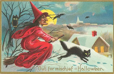 Vintage Halloween card no. 83