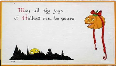 Vintage Halloween card no. 412