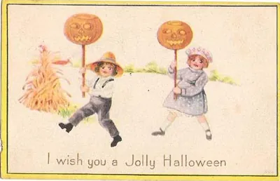 Vintage Halloween card no. 323