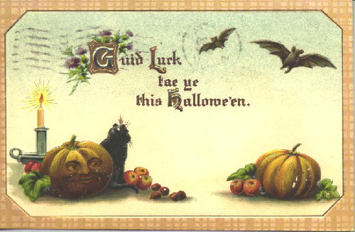 Vintage Halloween card no. 333, Early 1900s — vintage postcard