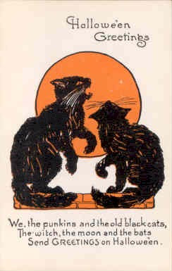 Vintage Halloween card no. 316, Early 1900s — vintage postcard