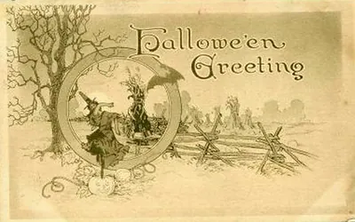 Vintage Halloween card no. 216