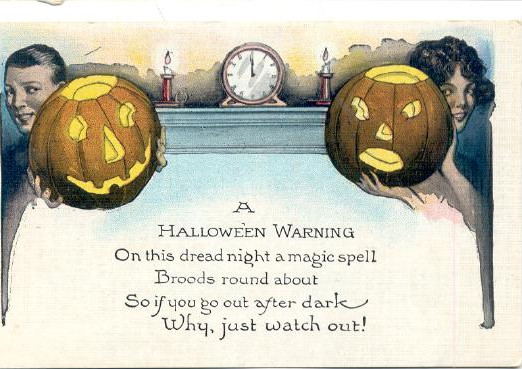 Vintage Halloween card no. 328, Early 1900s — vintage postcard