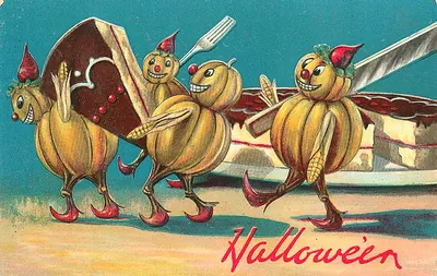Vintage Halloween card no. 112