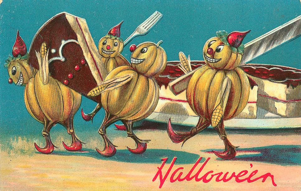 Vintage Halloween card no. 112, Early 1900s — vintage postcard