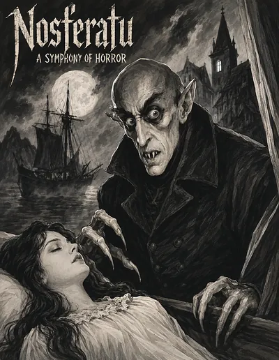 Original caricature poster — Nosferatu