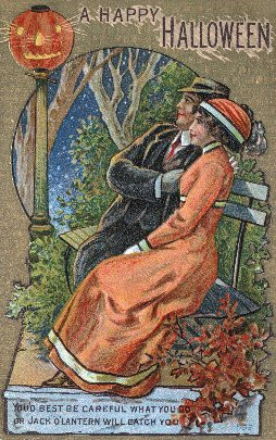 Vintage Halloween card no. 123, Early 1900s — vintage postcard