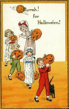 Vintage Halloween card no. 371